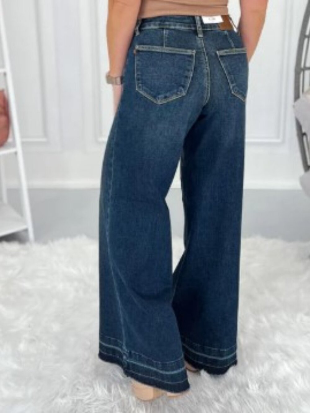 Judy Blue Palazzo Jeans with Patch Pockets